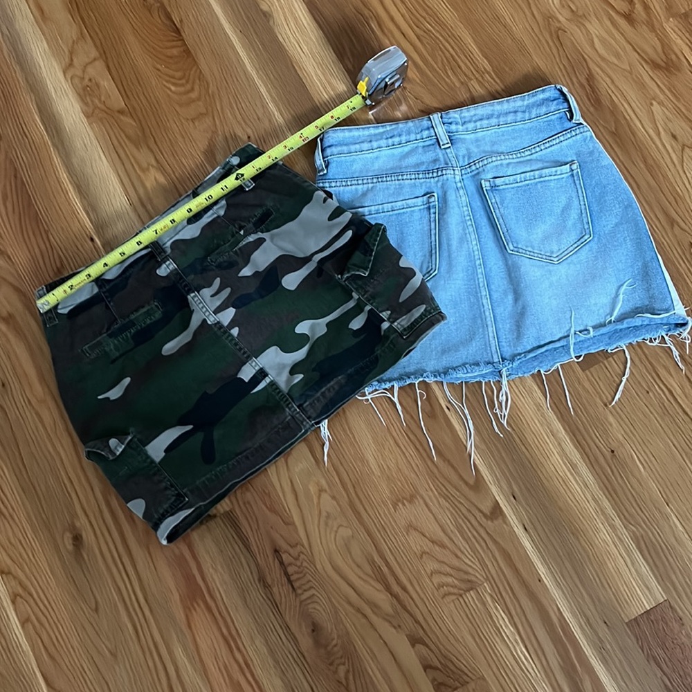 2 Pac Dun mini skirt camo M - striped 24 both for 15 - Picture 3 of 3